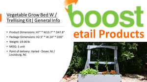 Vegetable Grow Bed W/ Trellising Kit
