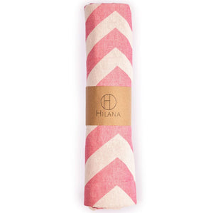 Mersin Chevron Towel / Blanket Pink